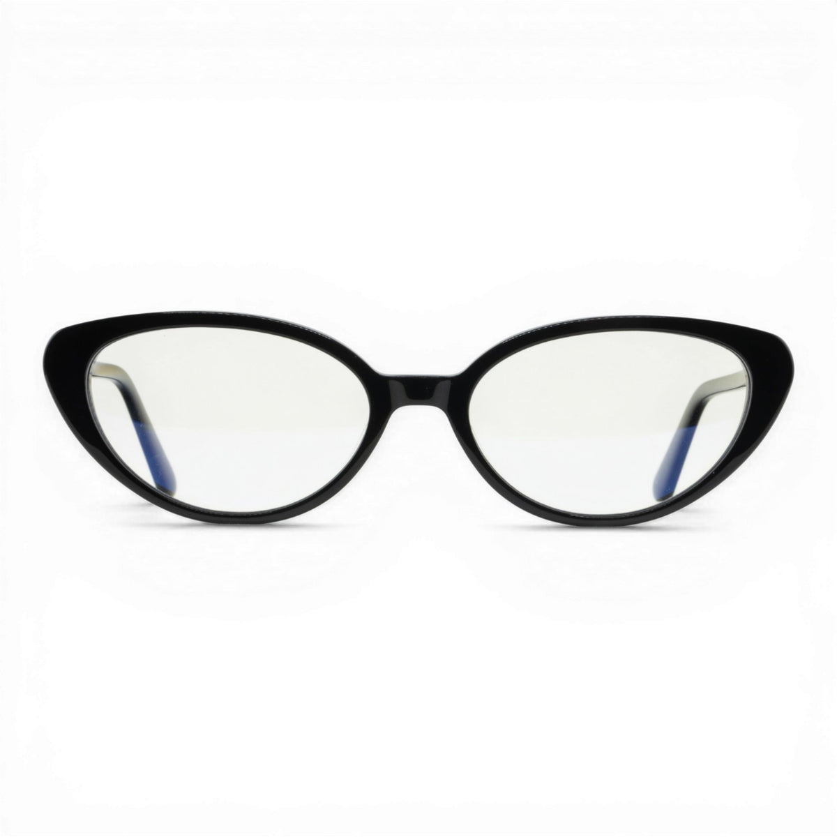 black oval glasses