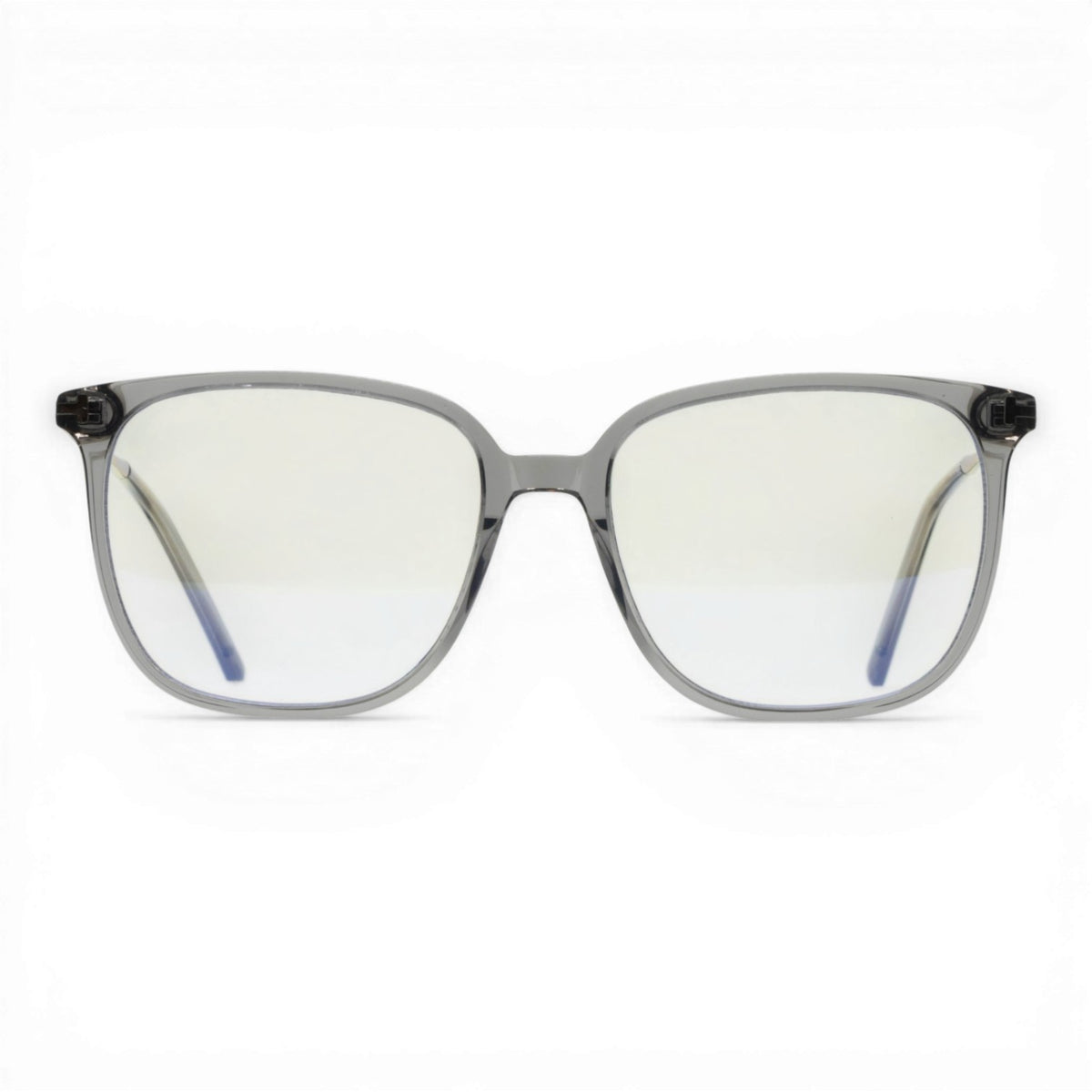 Grey square glasses
