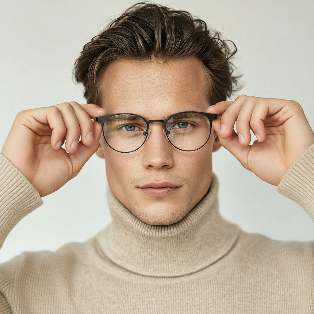 Classic round metal eyeglasses 2