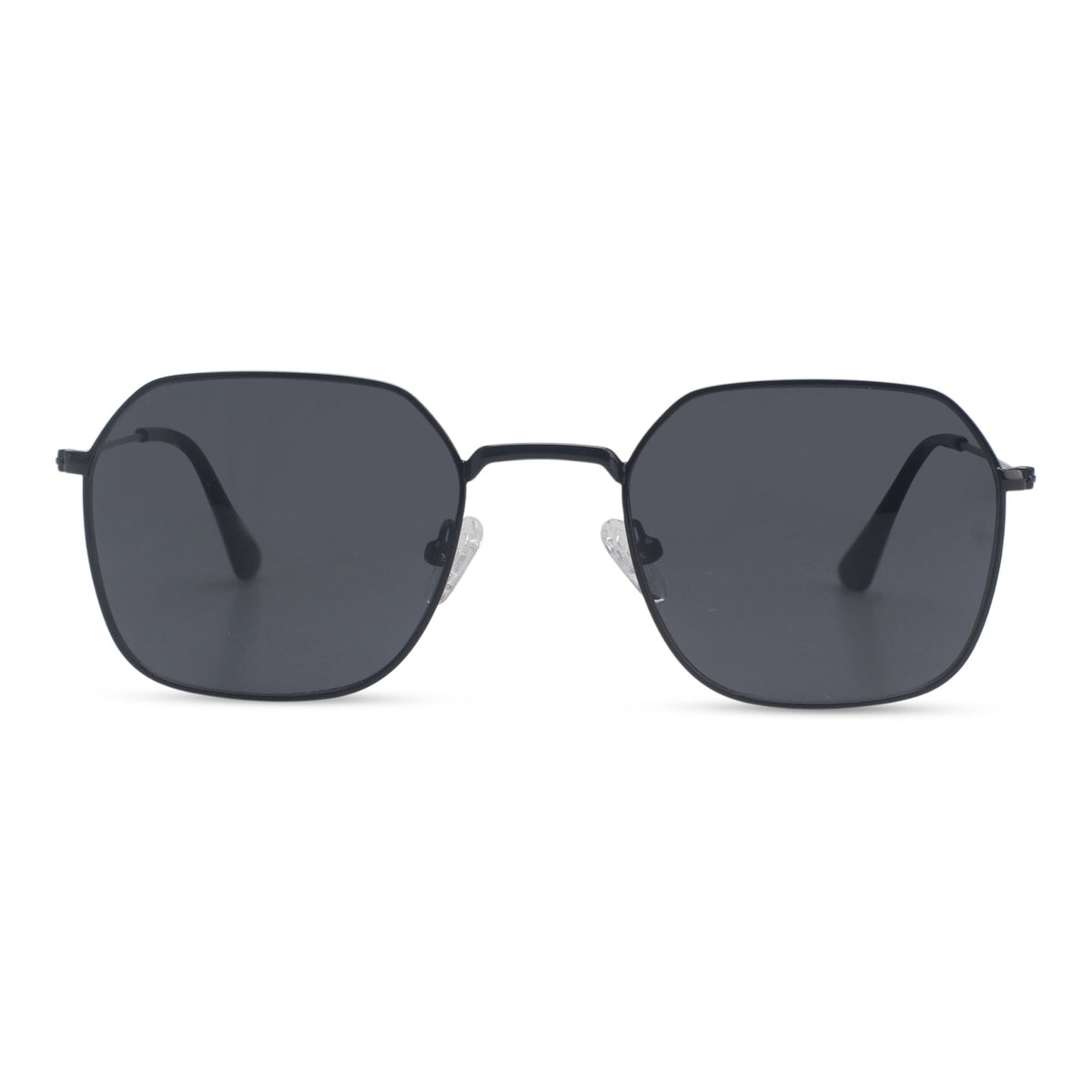 Geometric minimal black sunglasses