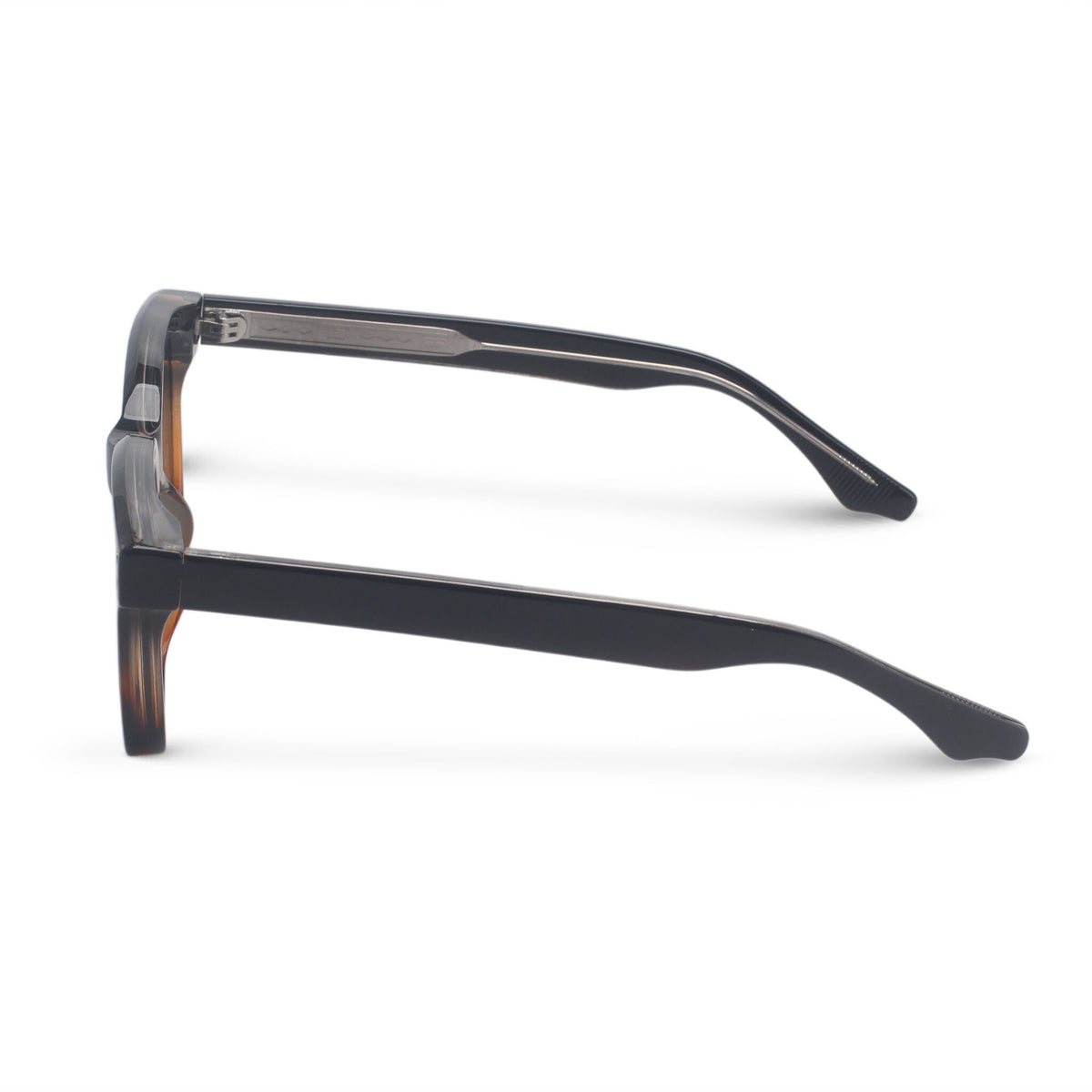 Square tortoise and black sunglasses