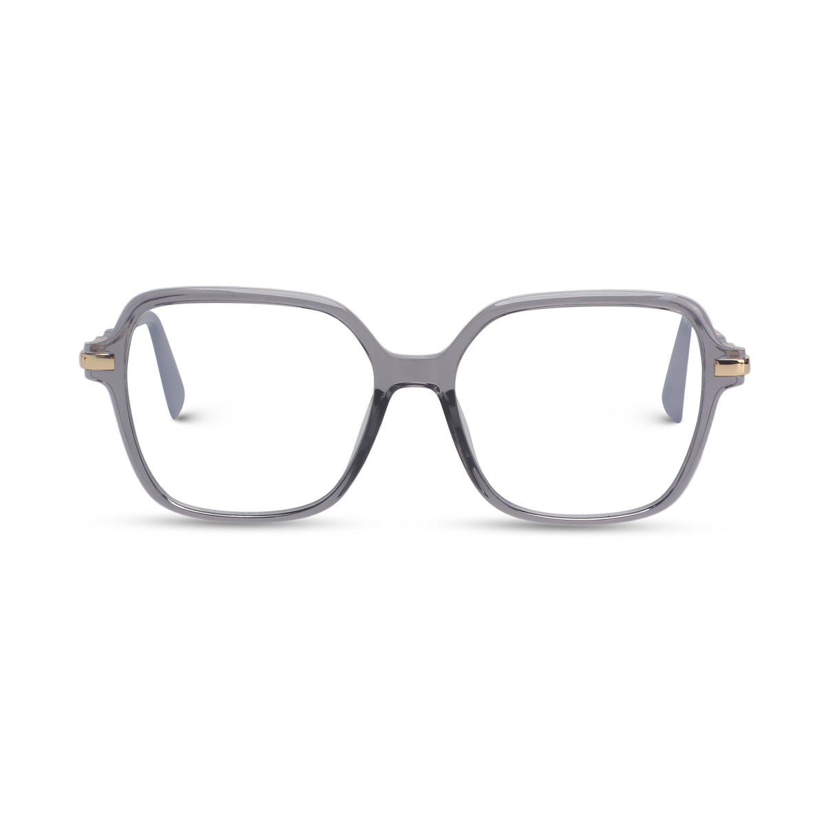 Women geometric grey eyeglasses