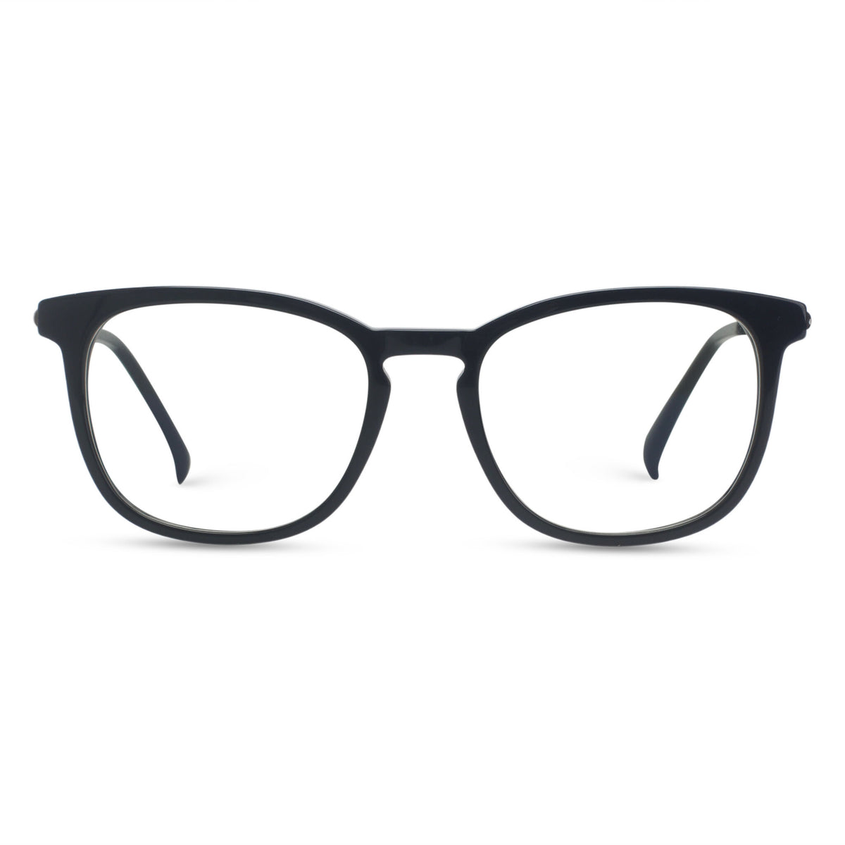 Black plastic eyeglasses