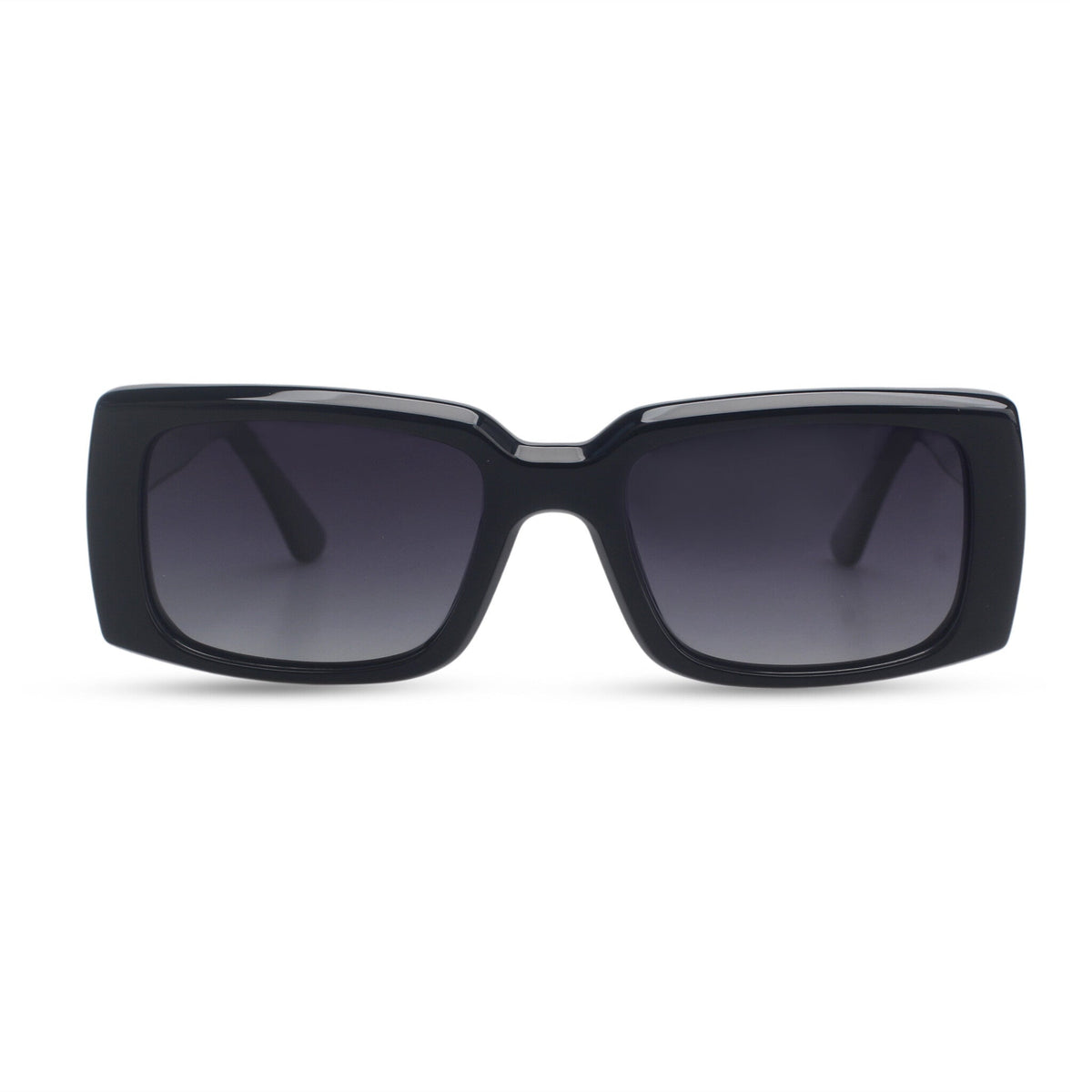 Stylish rectangle black sunglasses