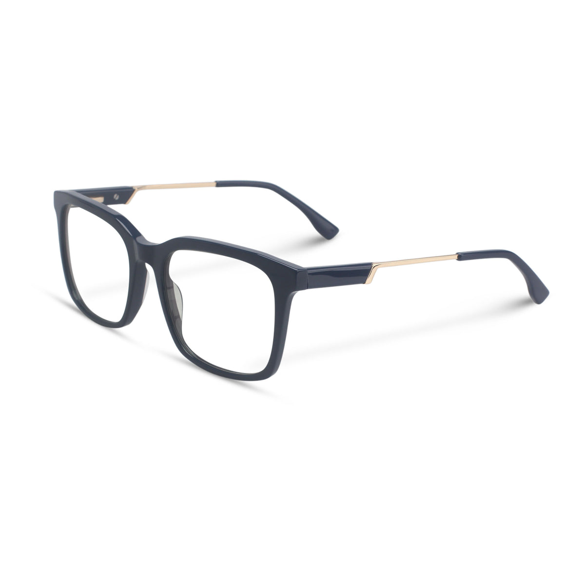 Classic square blue eyeglasses