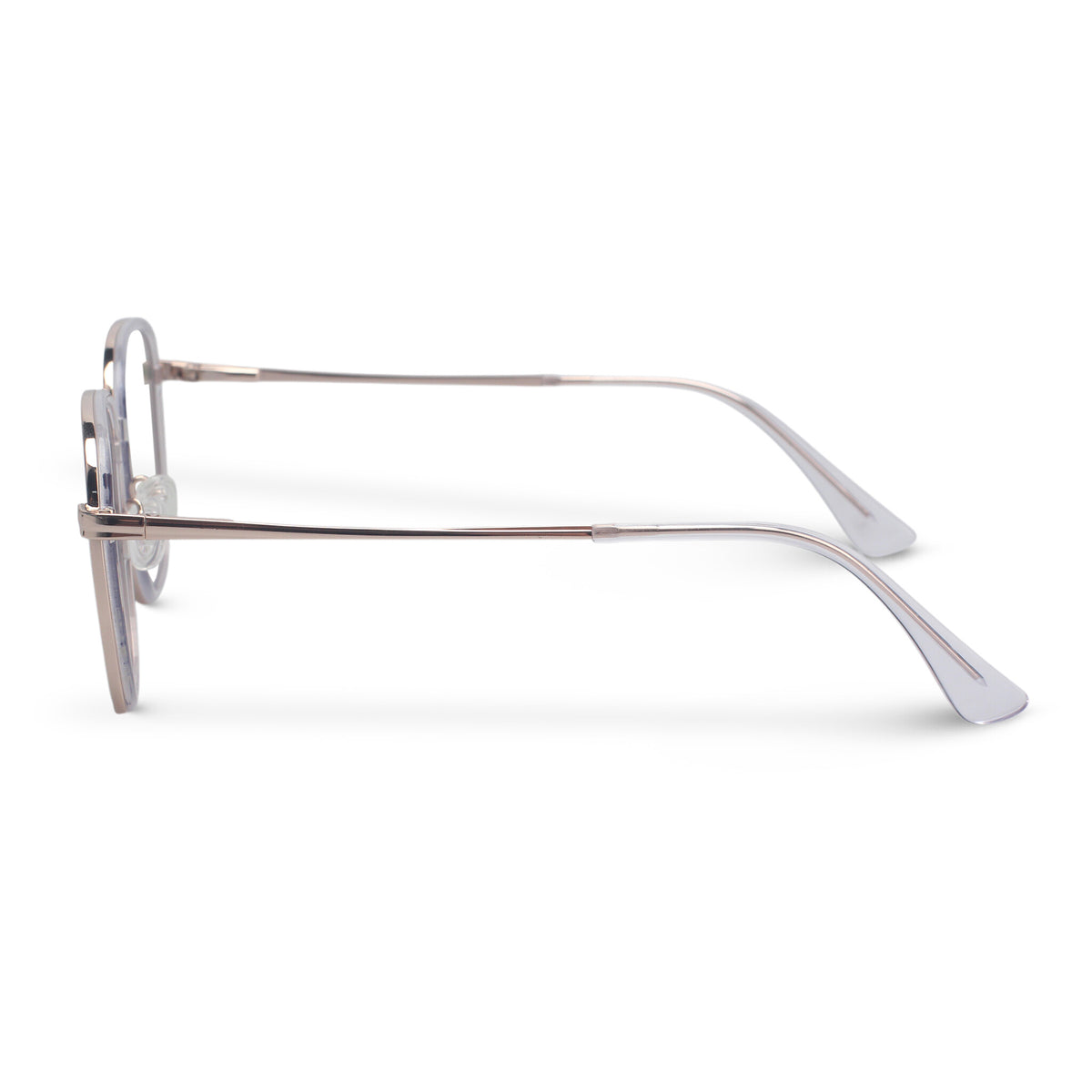 Minimal metal gold geometric eyeglasses