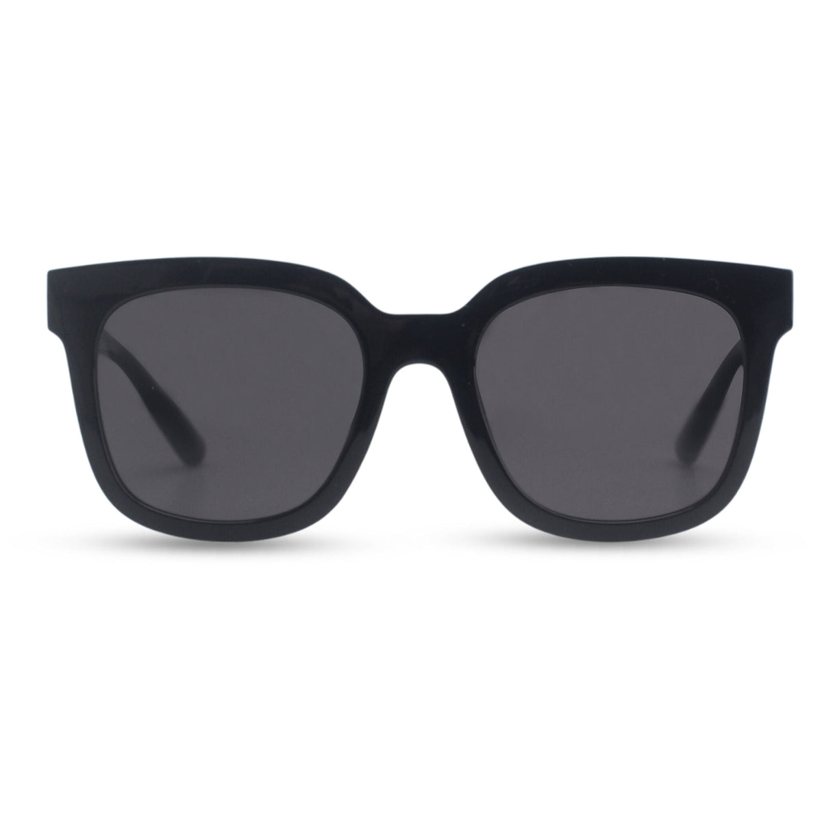 Oversized black square sunglasses