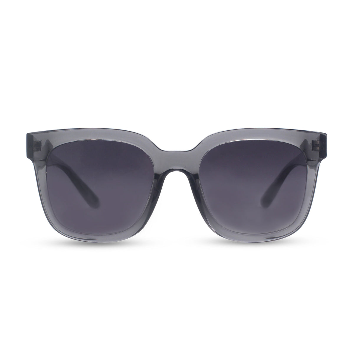 Oversized transparent square sunglasses
