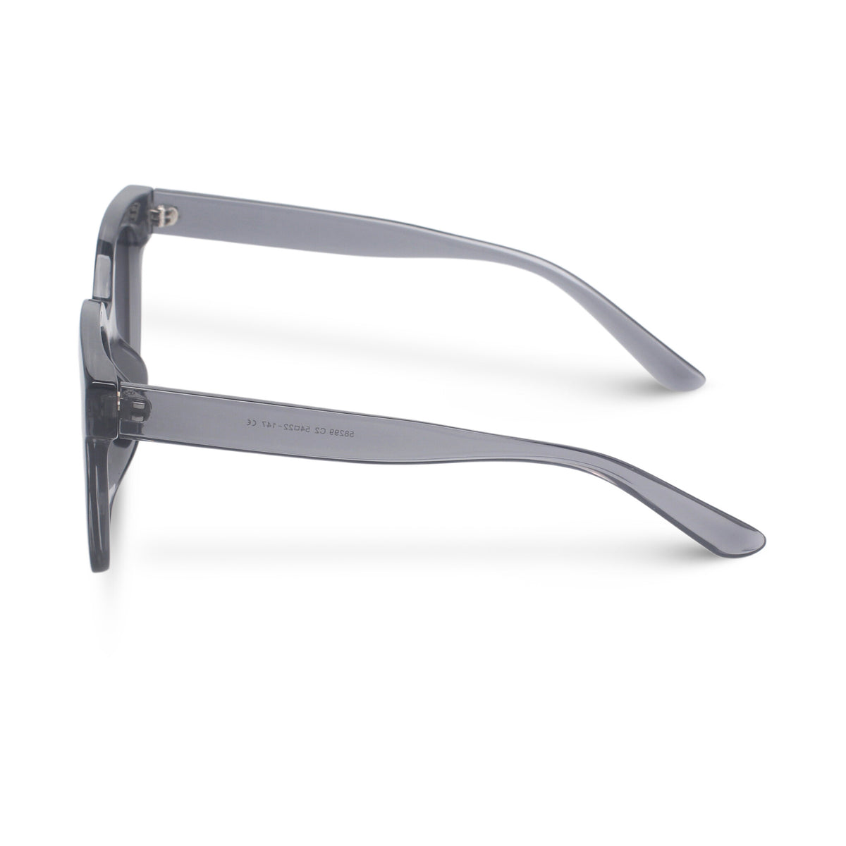 Oversized transparent square sunglasses
