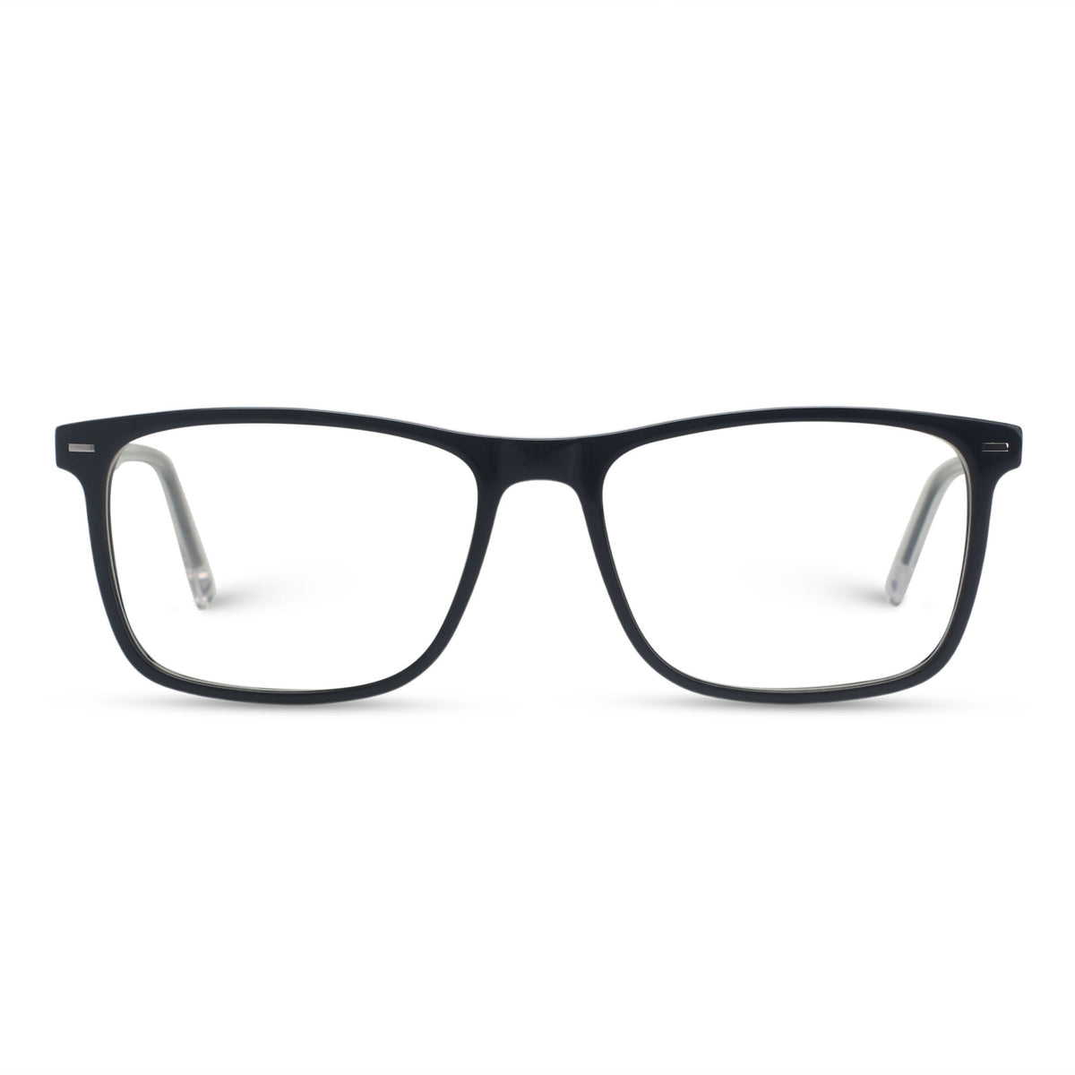 Classical rectangle black eyeglasses