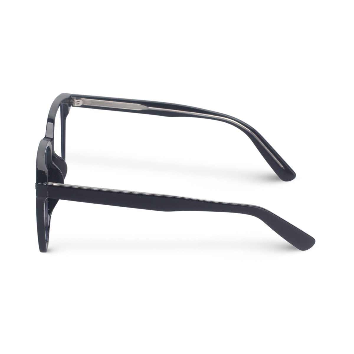 black square plastic eyeglasses