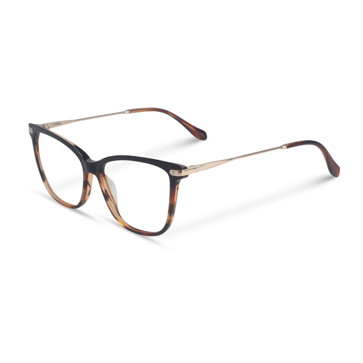 Cat-eye tortoise eyeglasses