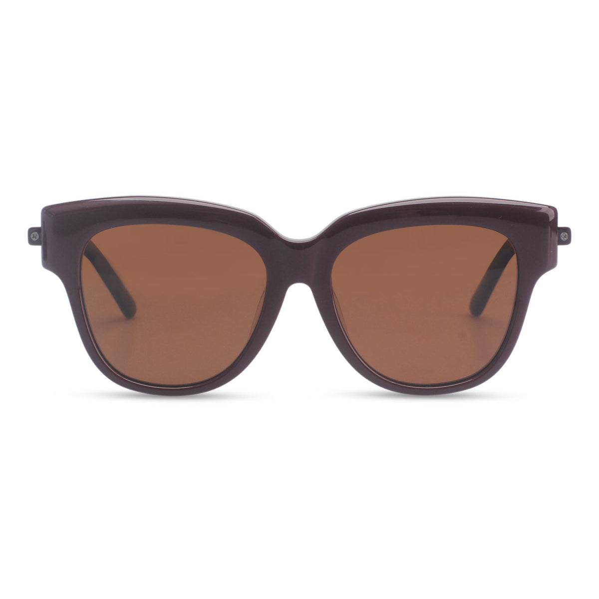 Cat-eye bold sunglasses red