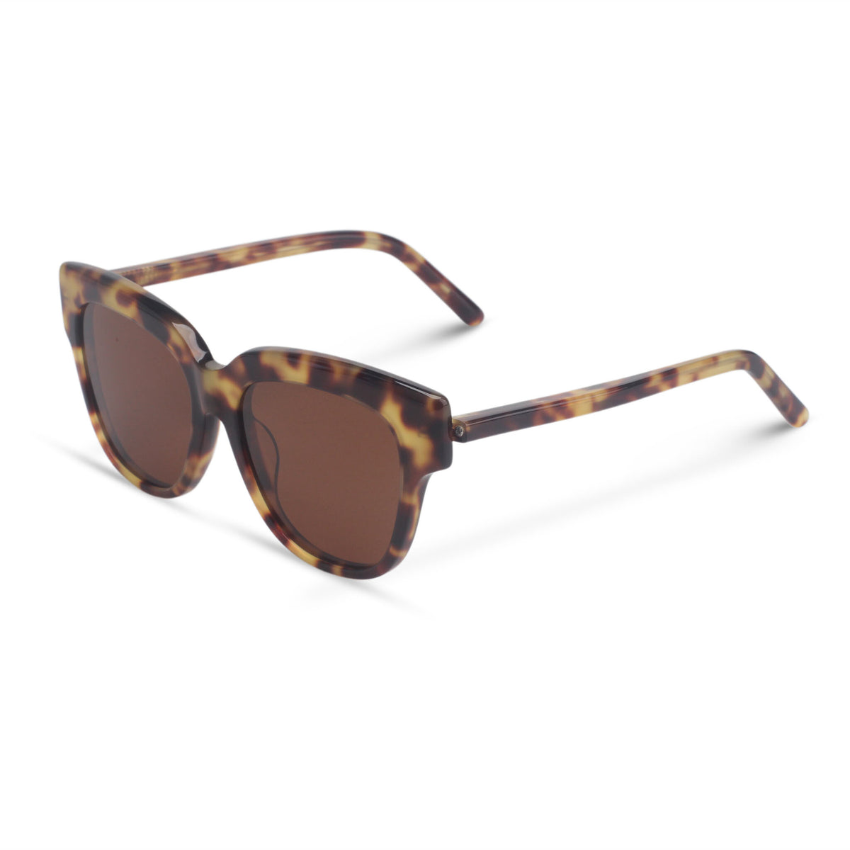 Cat-eye bold tortoise sunglasses tortoise