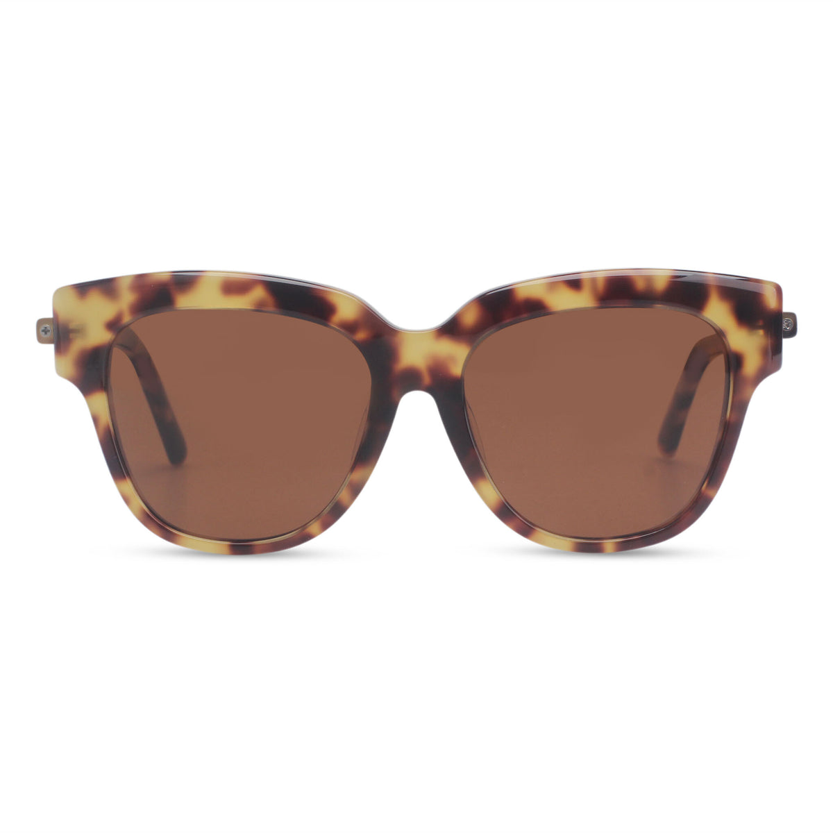 Cat-eye bold tortoise sunglasses tortoise