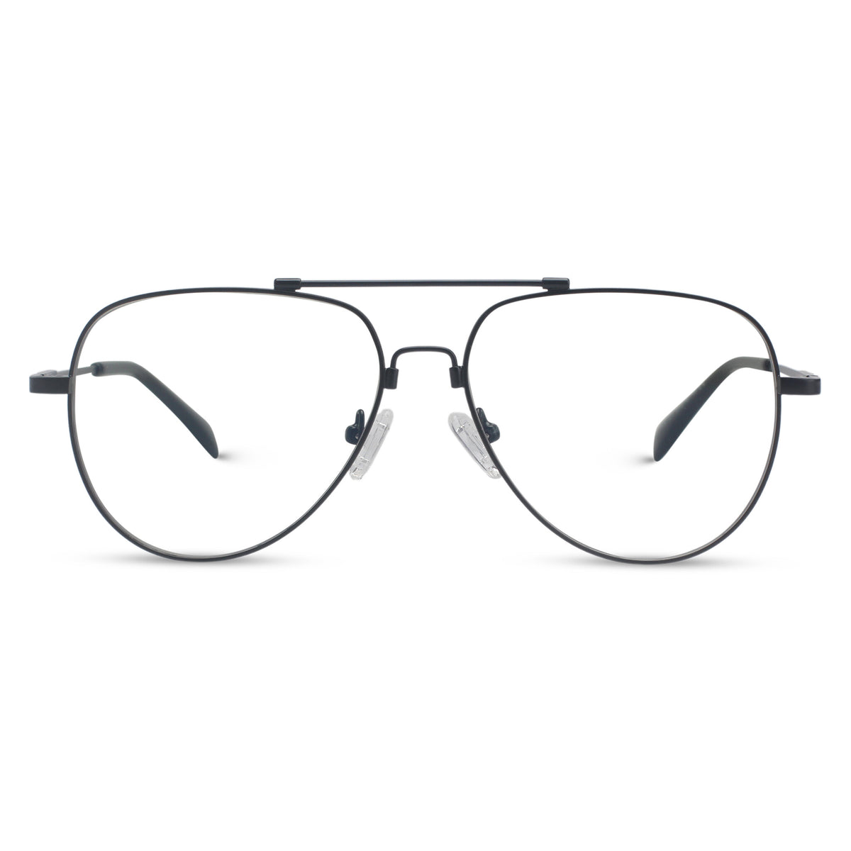 Classic aviator black eyeglasses