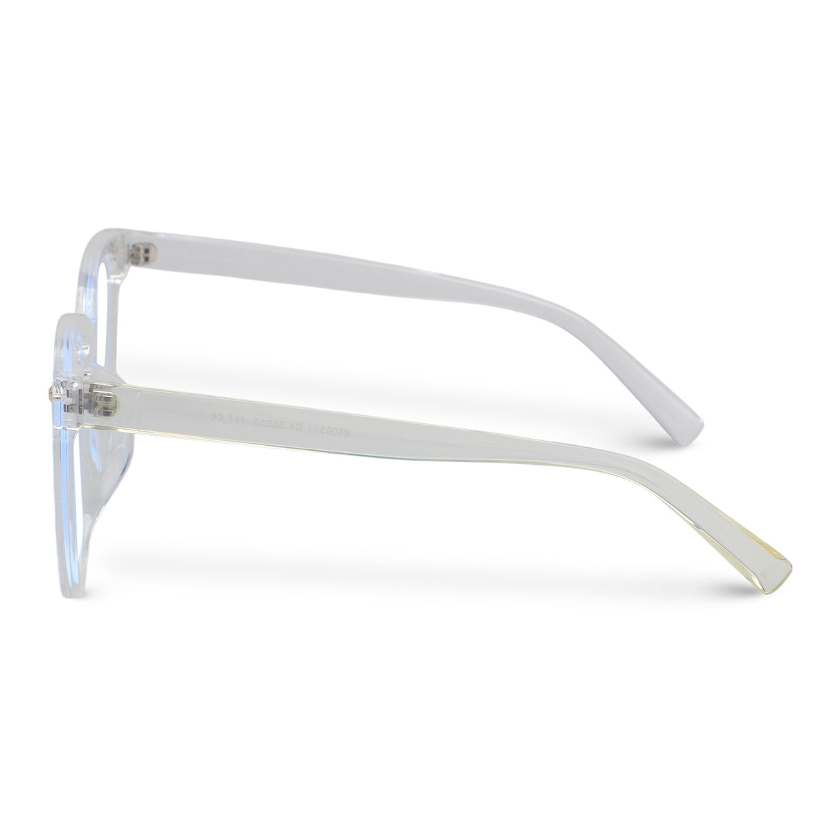 oversized square transparent eyeglasses