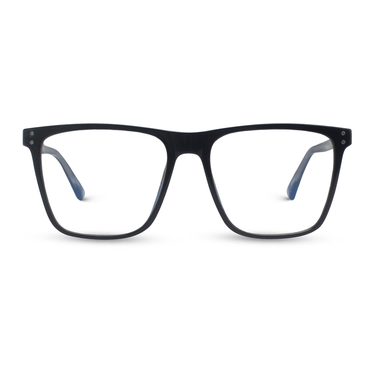 Classical square black eyeglasses