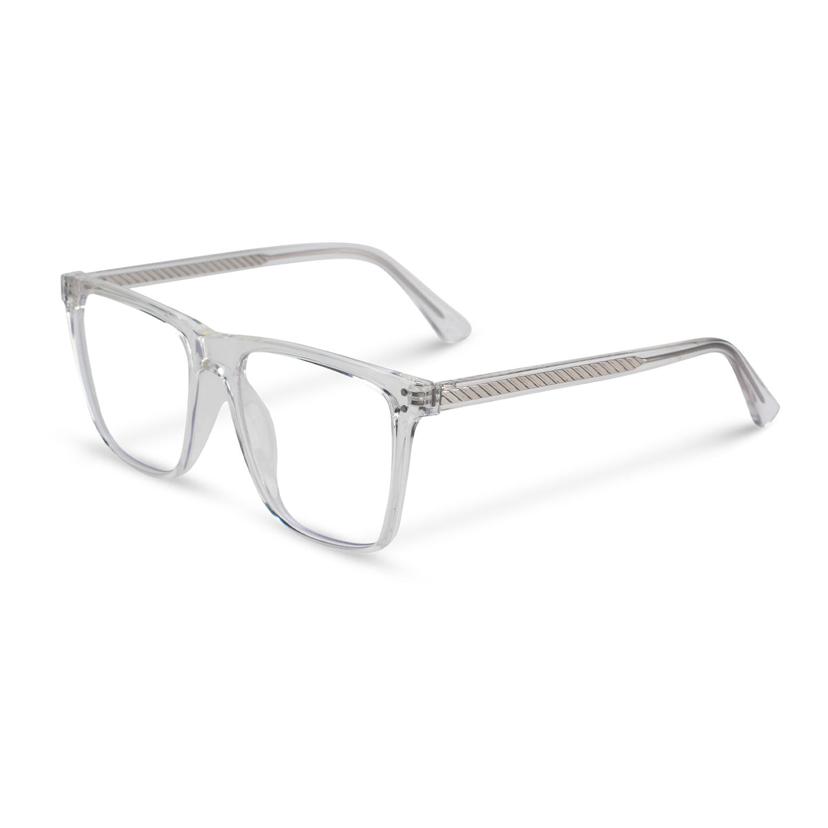 Classical square transparent eyeglasses