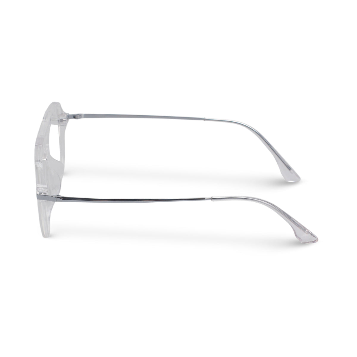 Aviator transparent eyeglasses