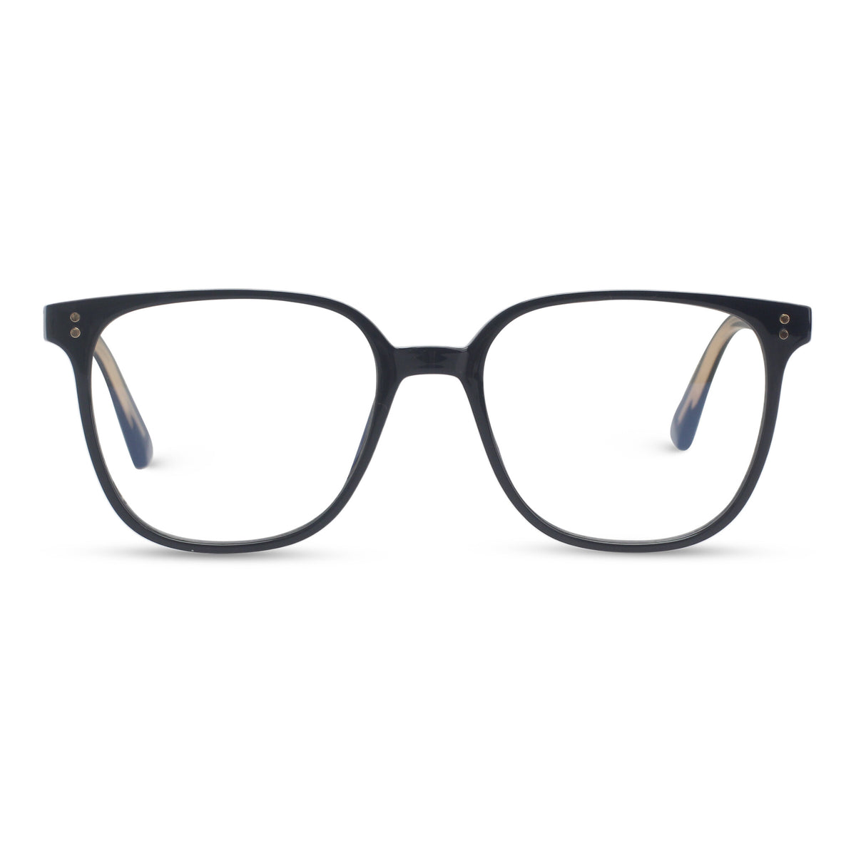 Classic square black eyeglasses