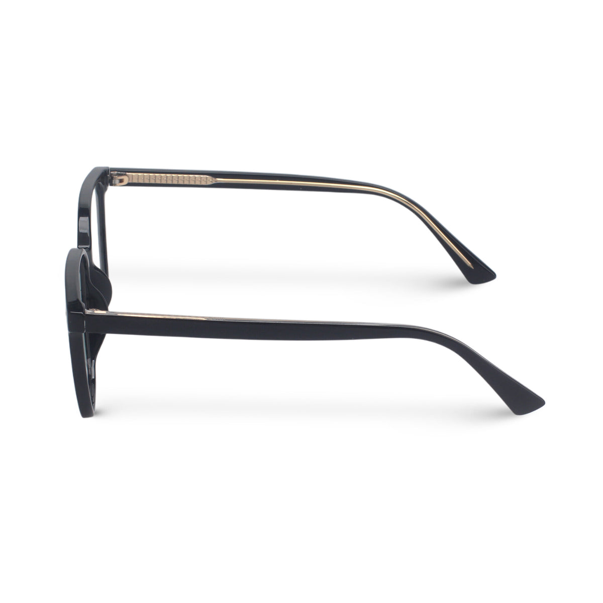 Classic square black eyeglasses