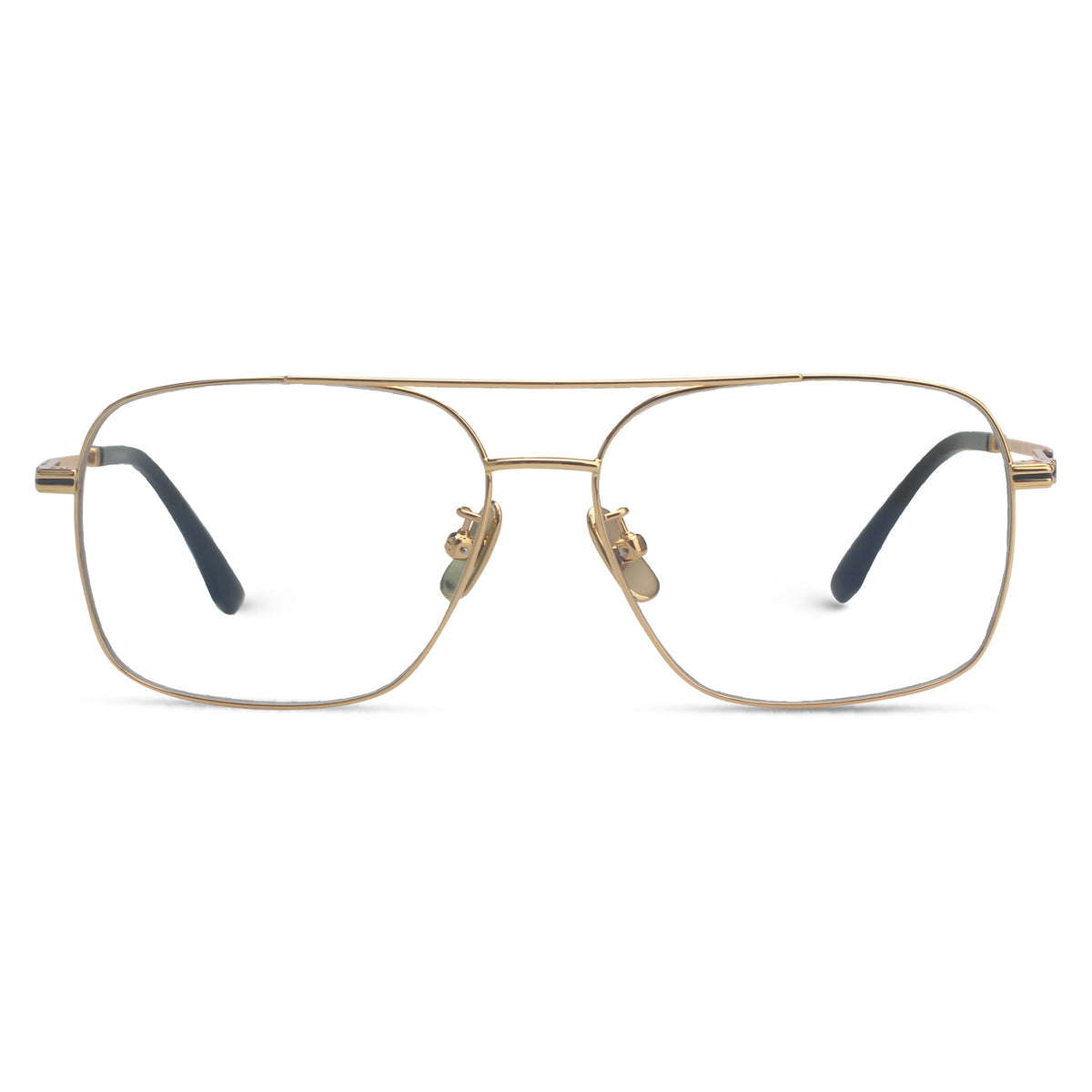 Aviator gold eyeglasses