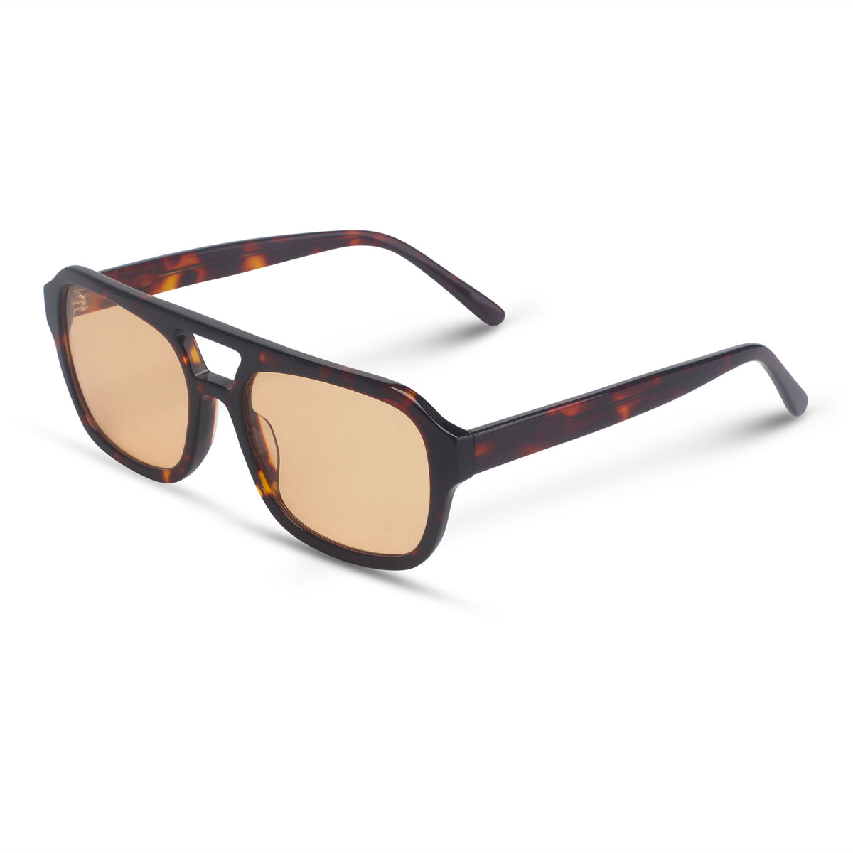 Stylish aviator tortoise sunglasses