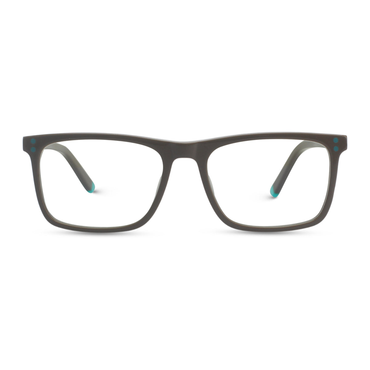 Kids classic square brown eyeglasses
