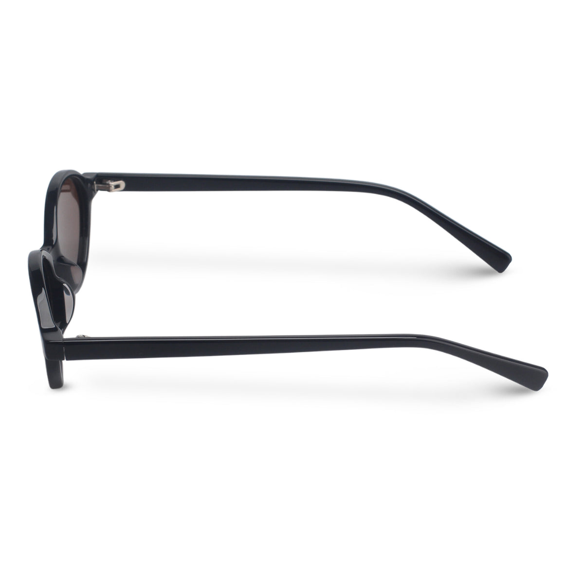 Oval black sunglasses