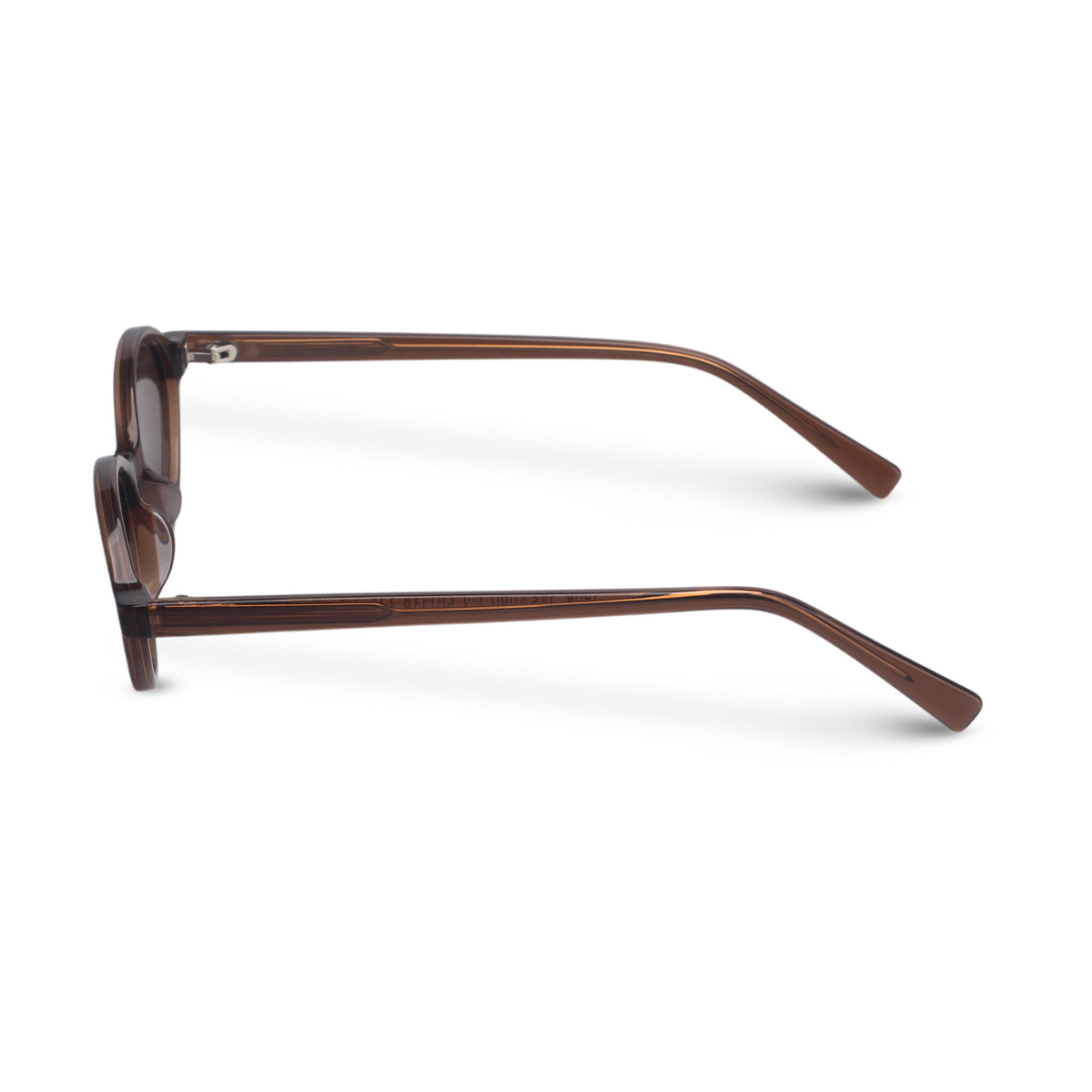 Oval brown sunglasses