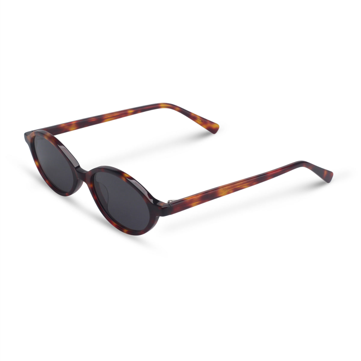 Oval tortoise sunglasses