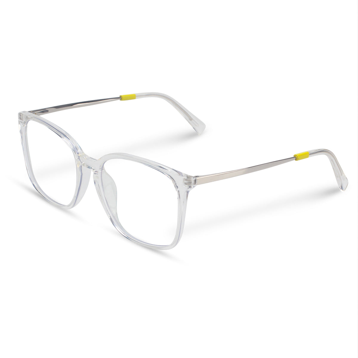 Classic square transparent eyeglasses