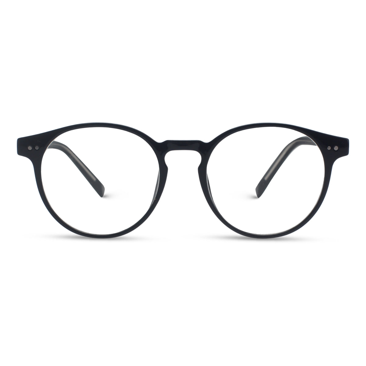 Classic round black eyeglasses