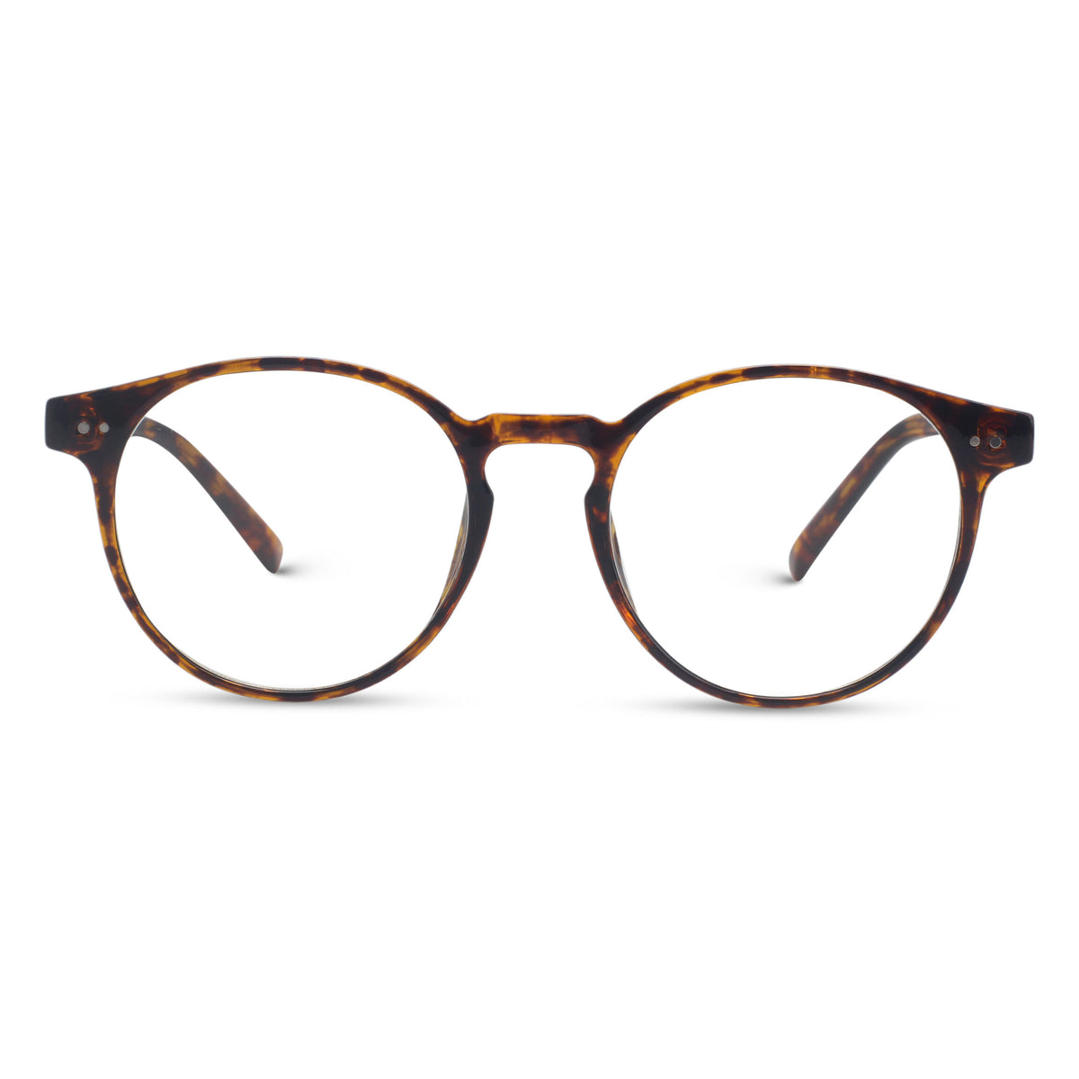 Classic round tortoise eyeglasses
