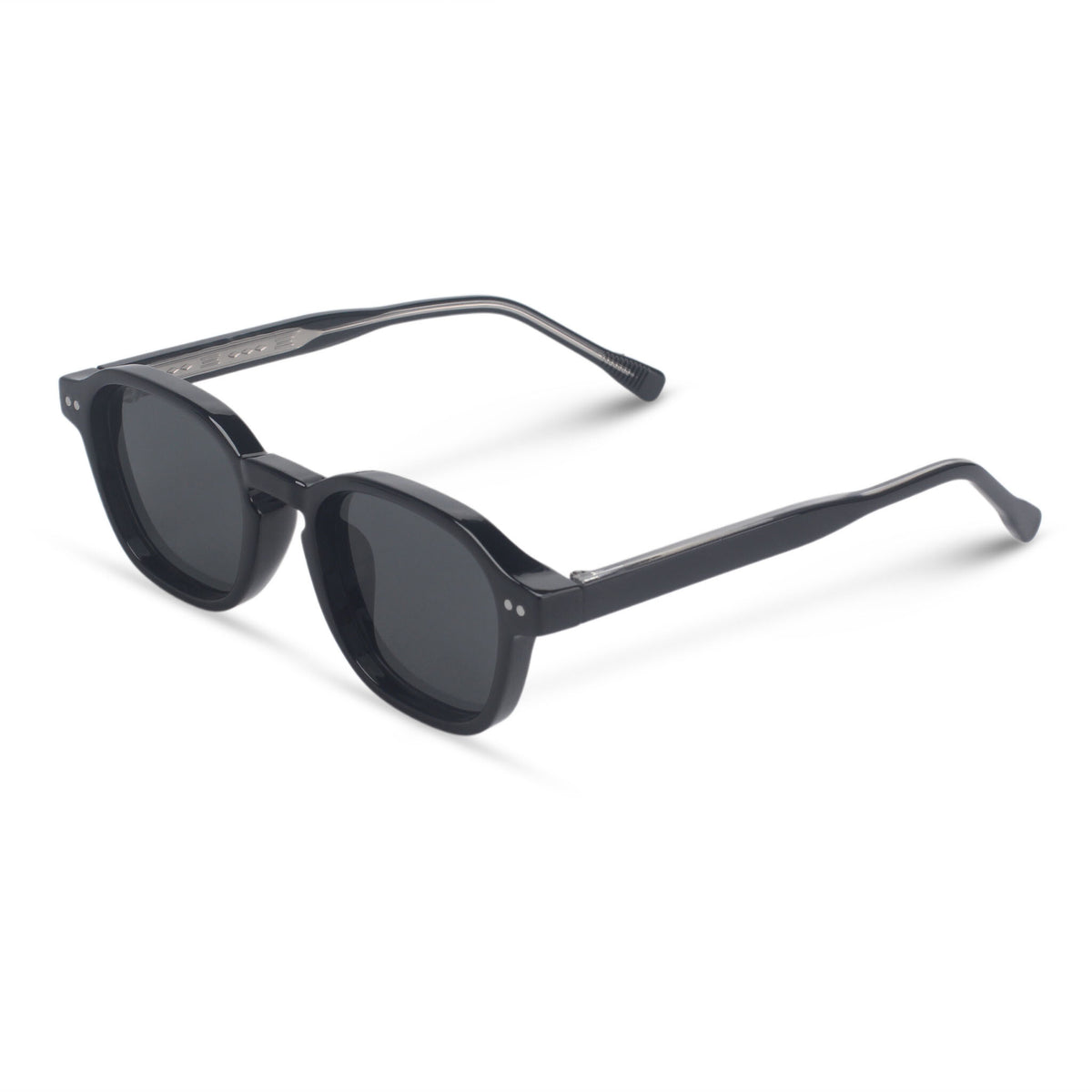 Black sunglasses with minimal square frame
