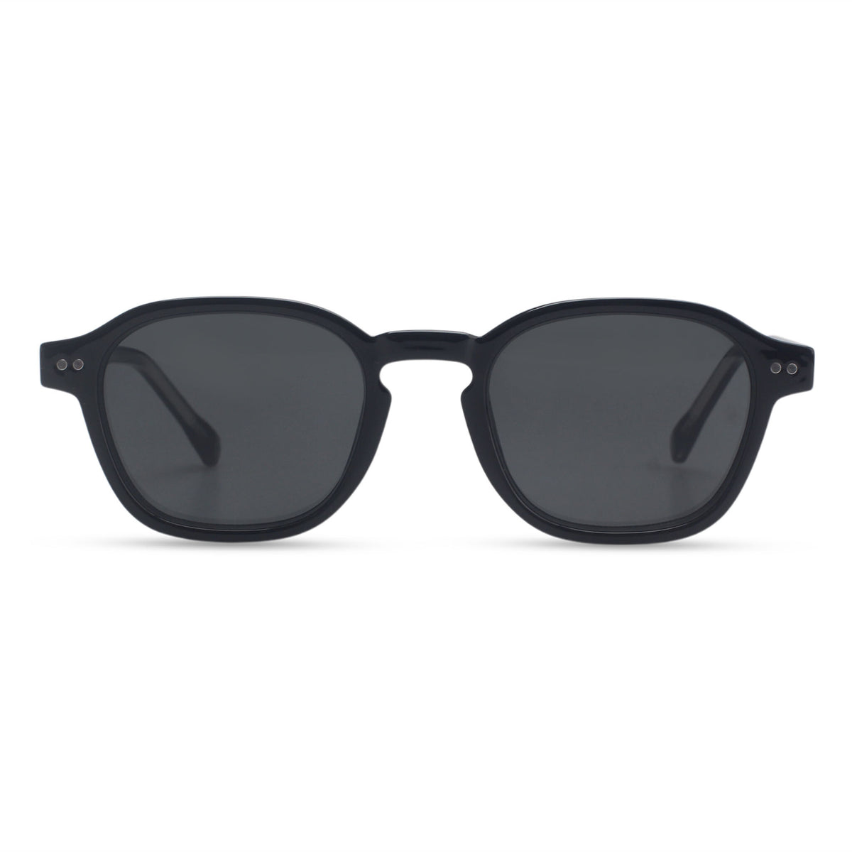 Black sunglasses with minimal square frame