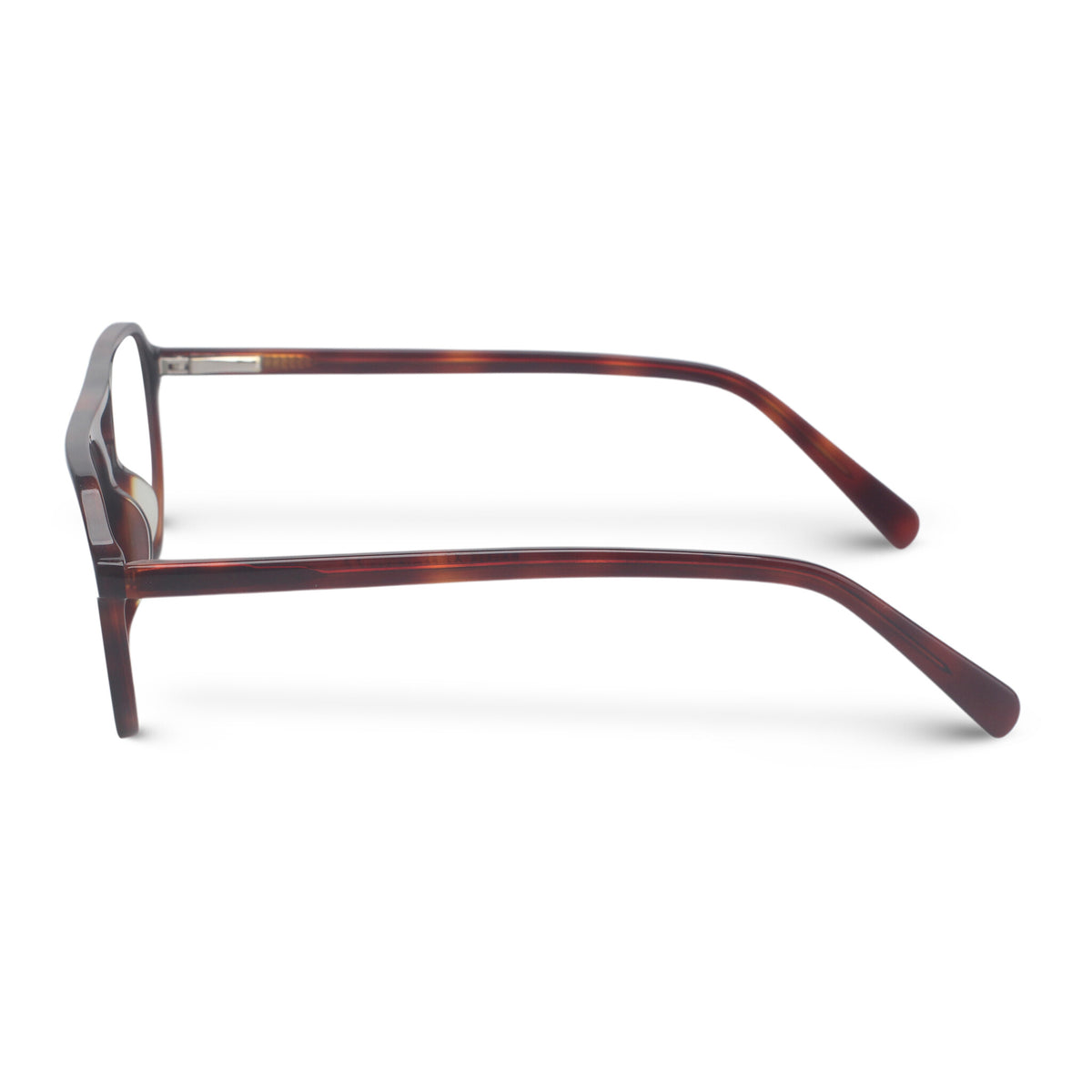 Tortoise red aviator plastic eyeglasses