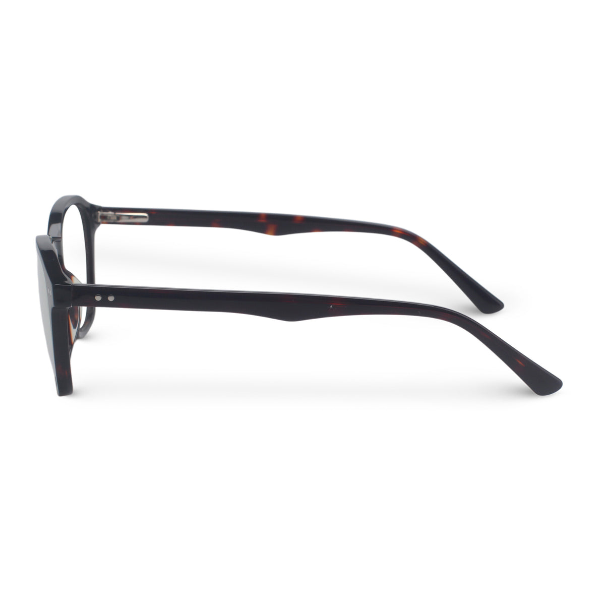 Minimal square tortoise eyeglasses
