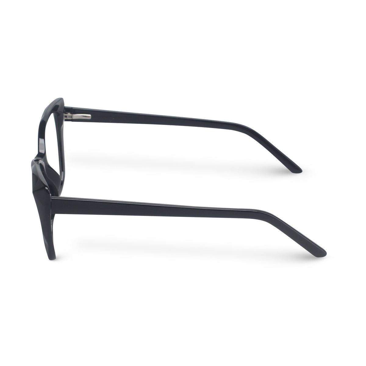 Cat-eye black eyeglasses