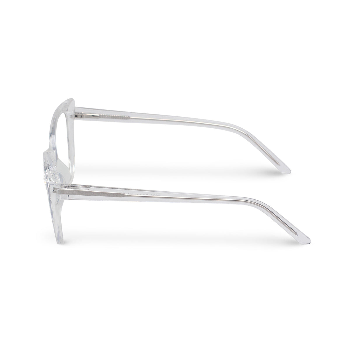 Cat-eye transparent eyeglasses