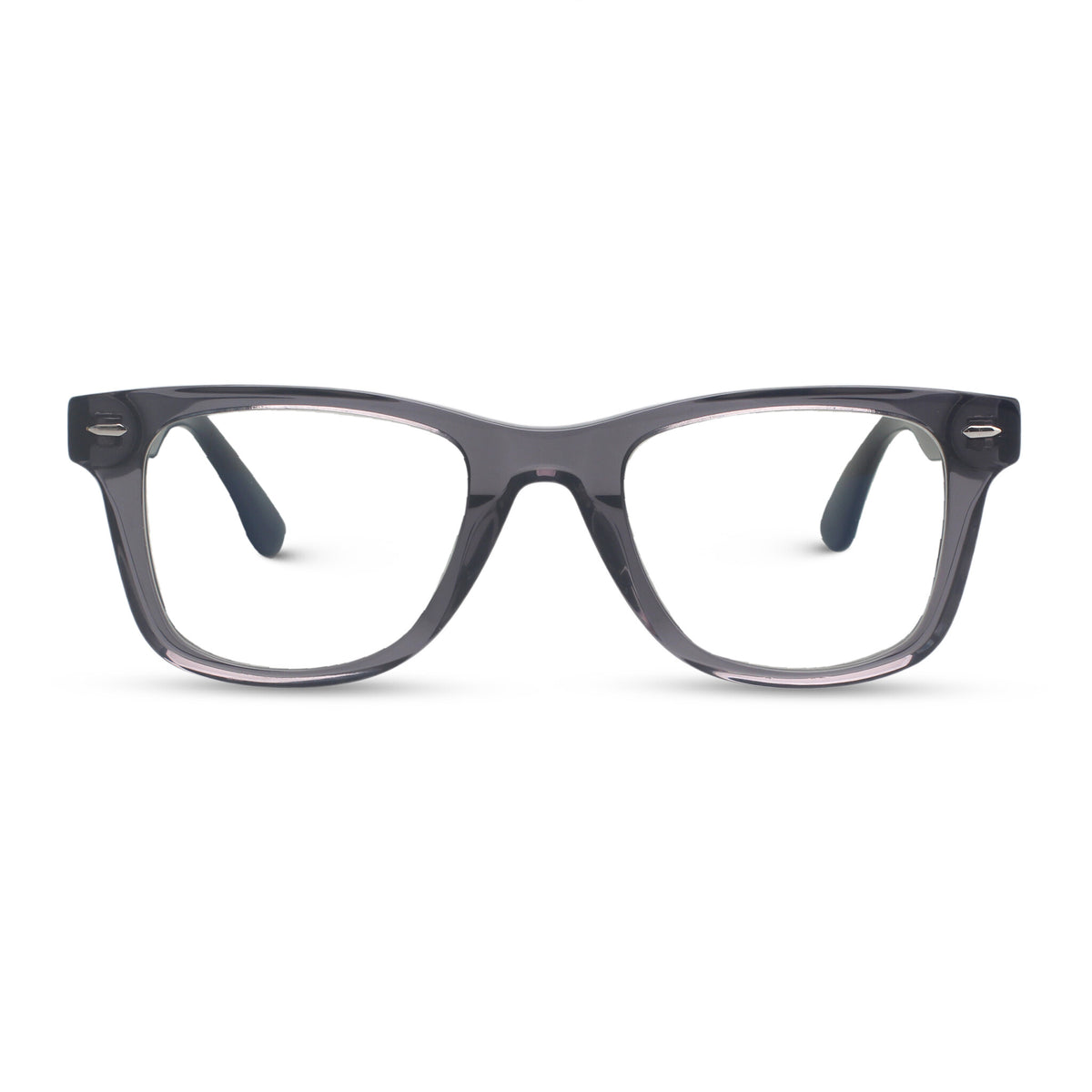 Classical grey square eyeglasses