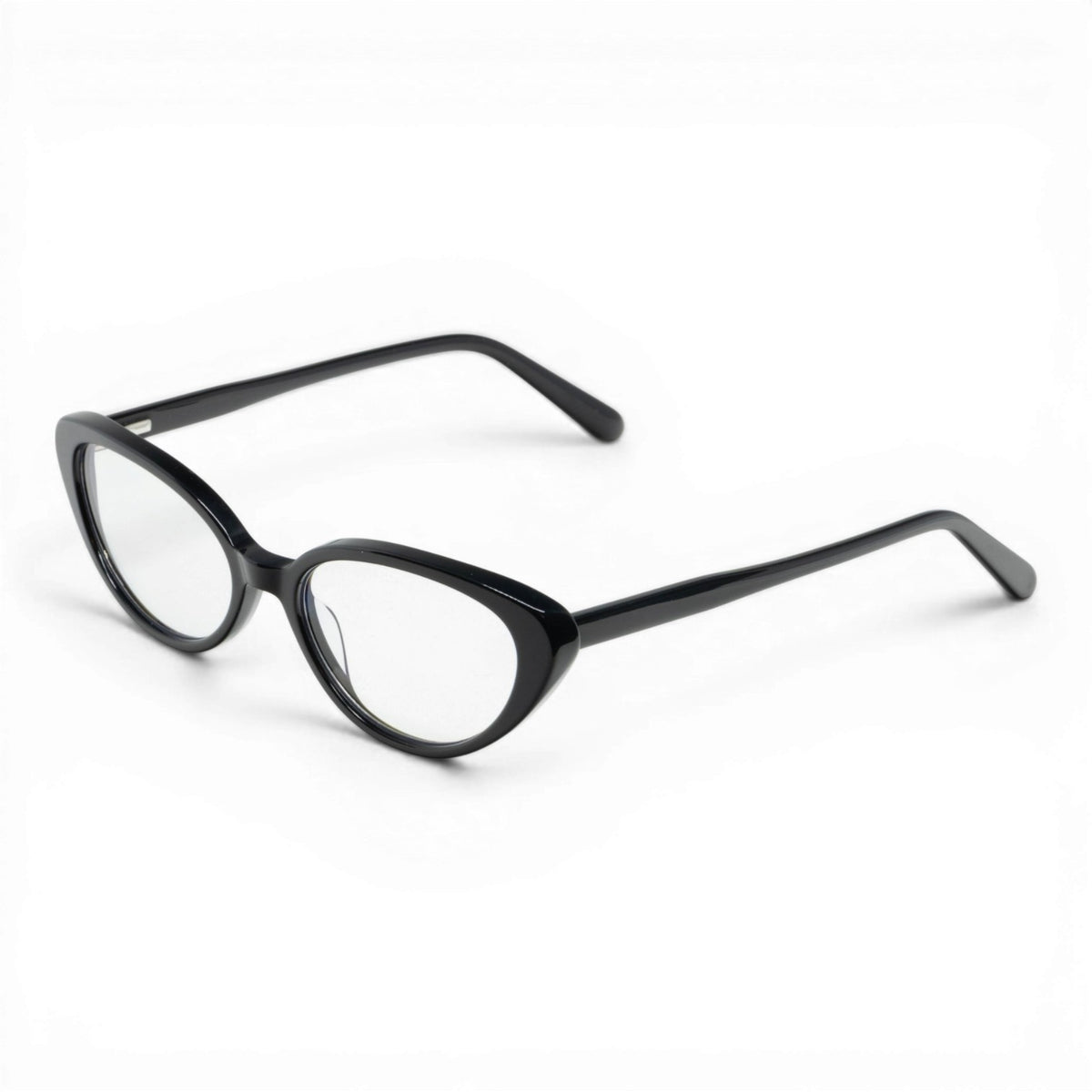 black oval glasses