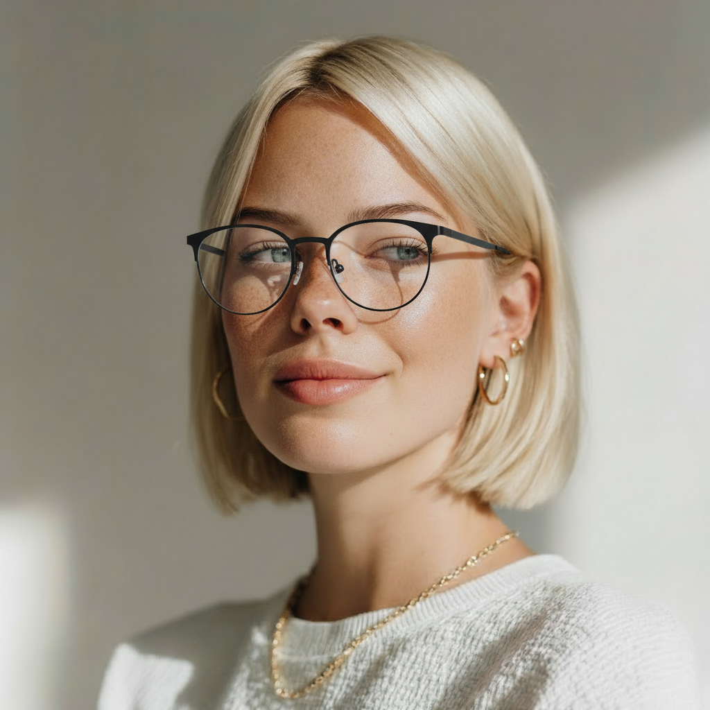 Classic round metal eyeglasses 2