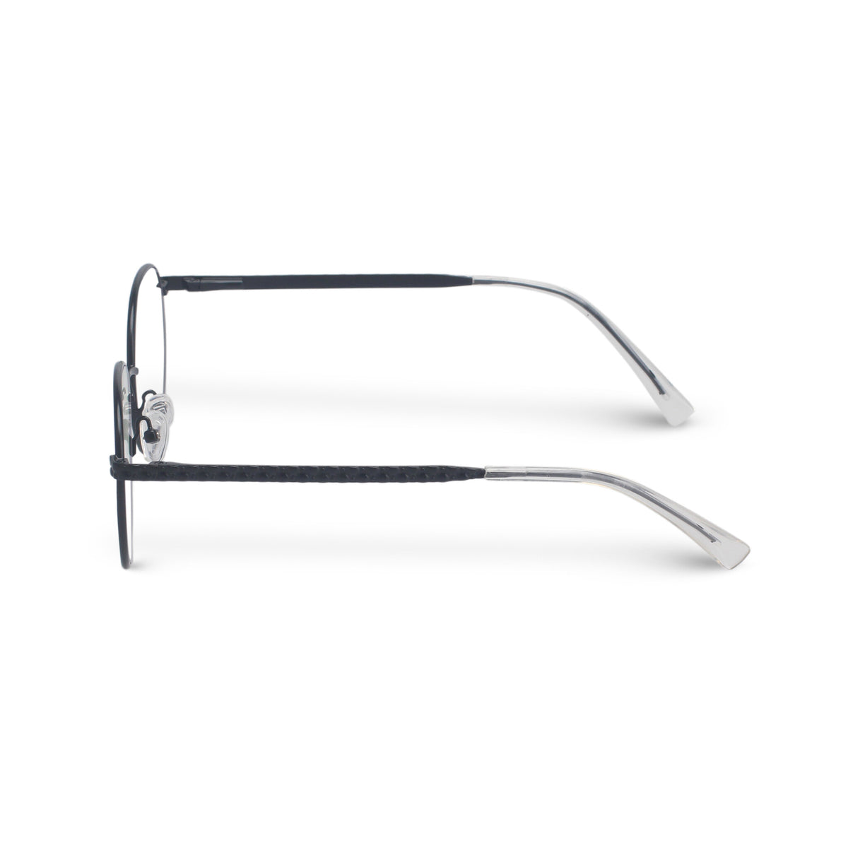 Round black eyeglasses