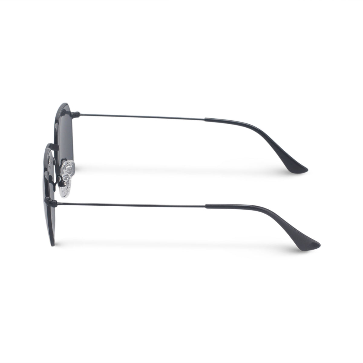 Geometric minimal black sunglasses