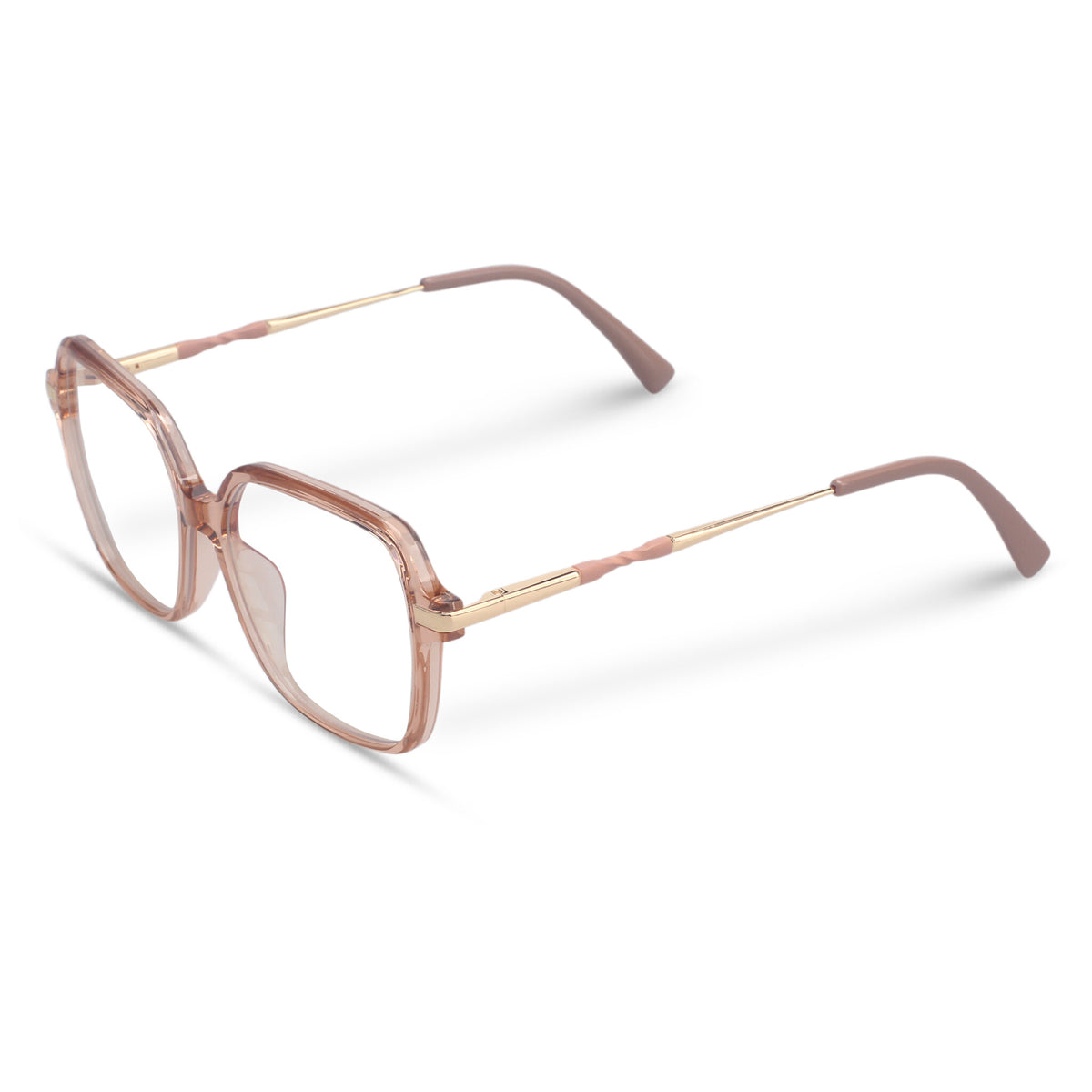 Women geometric pink eyeglasses