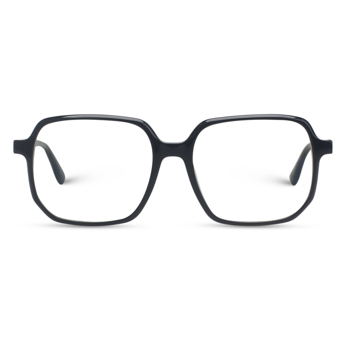 Black square eyeglasses
