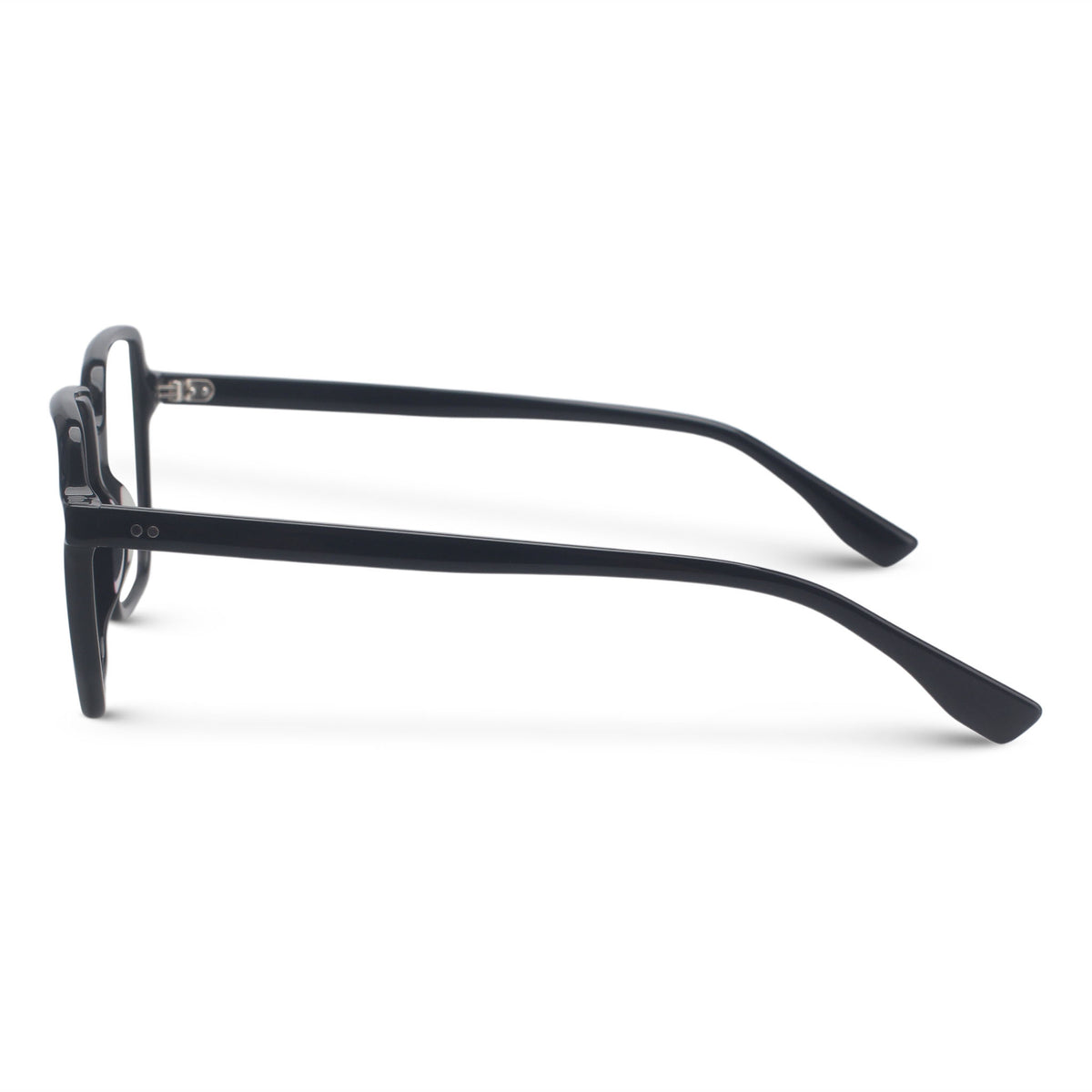 Black square eyeglasses