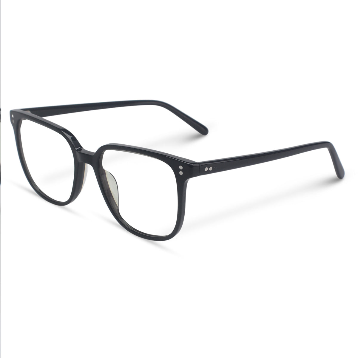 black plastic eyeglasses